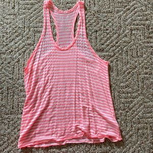 Aeropostale pink and white striped tank top. Women’s medium